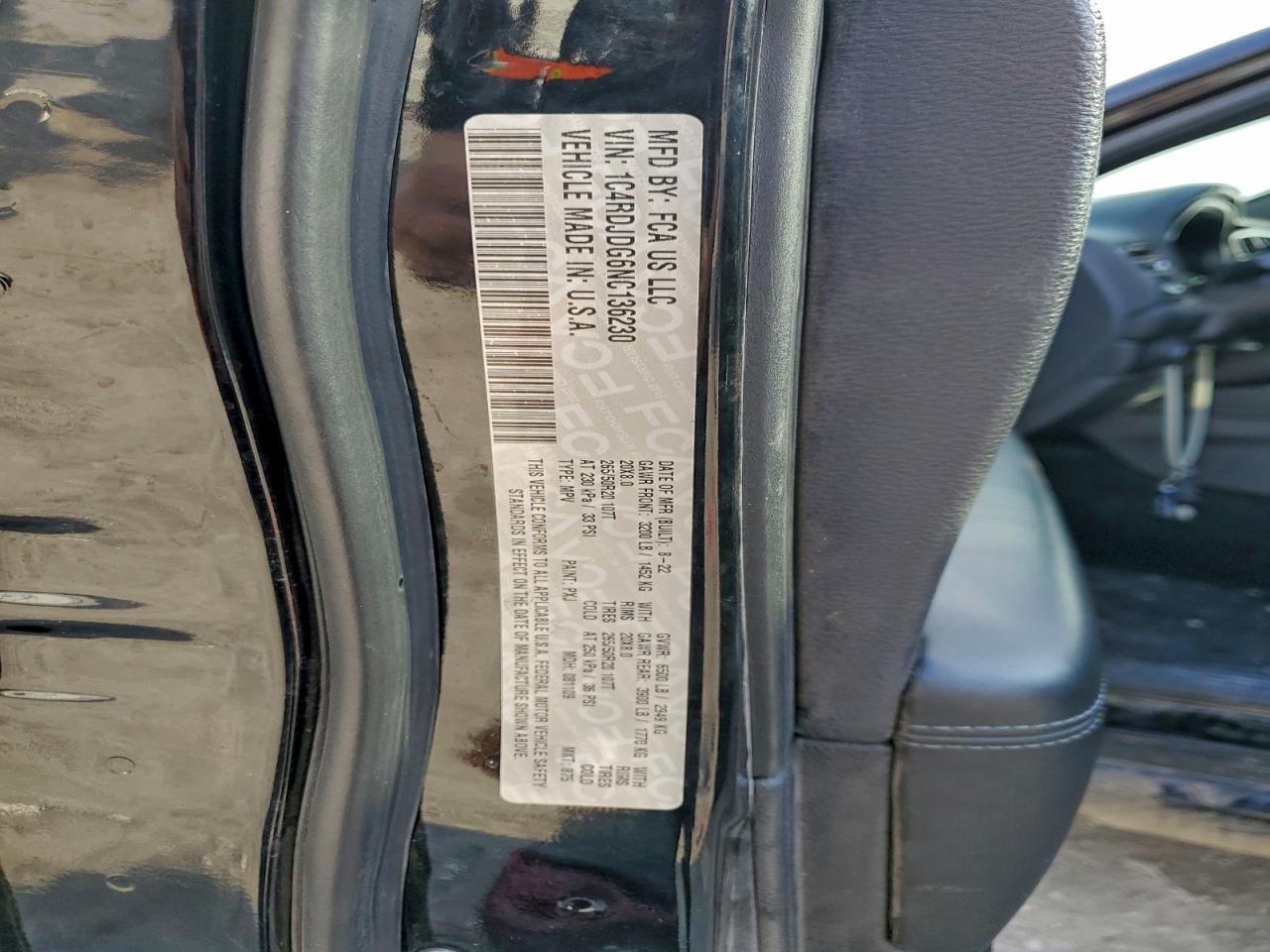 2022 DODGE DURANGO