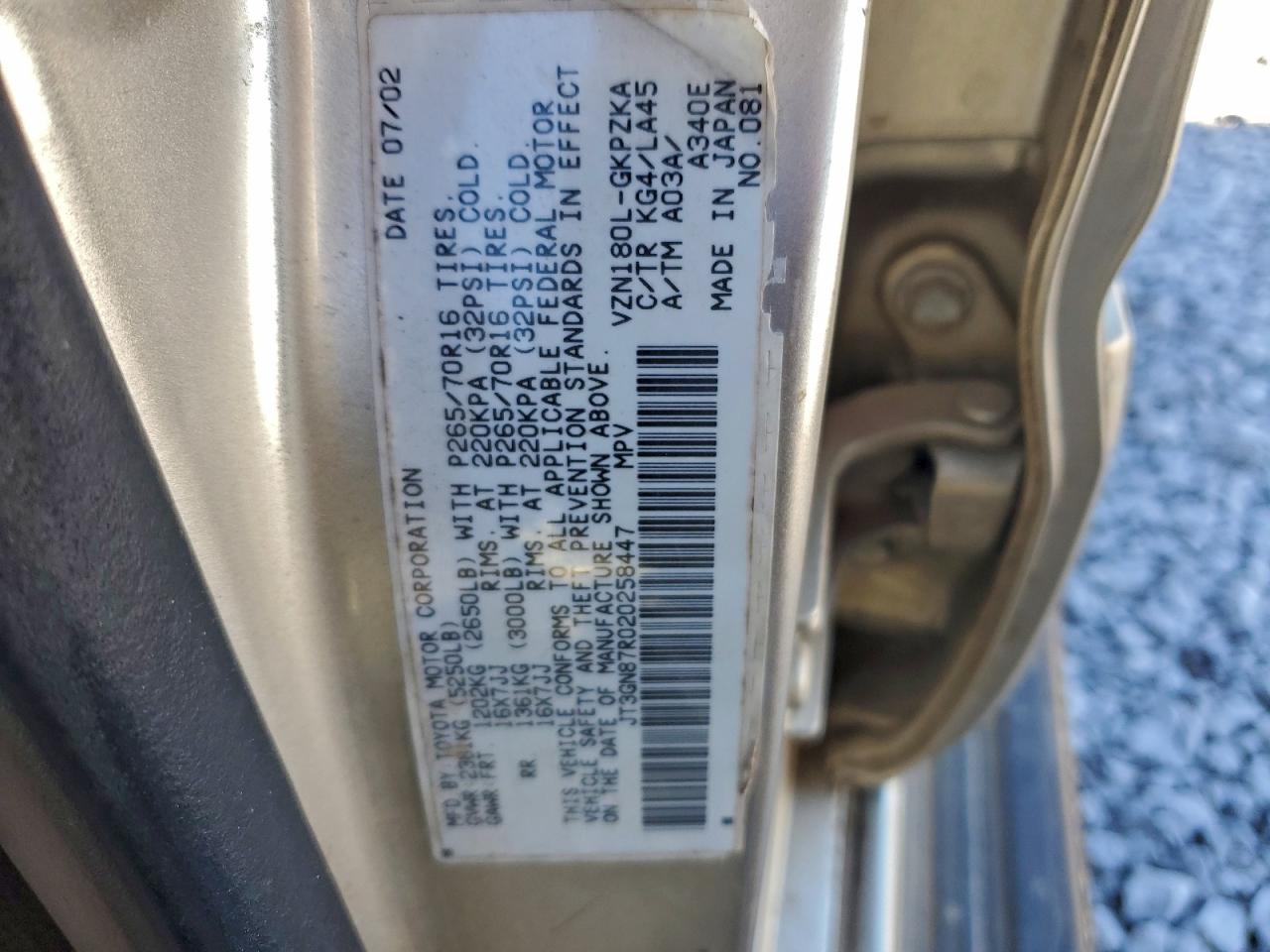 2002 TOYOTA 4Runner