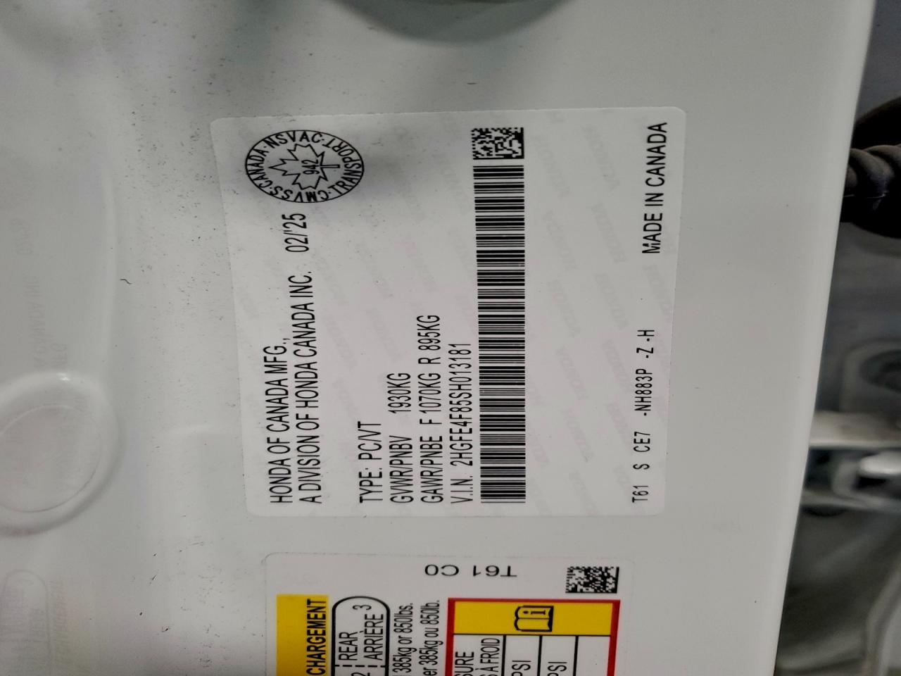 2025 HONDA CIVIC