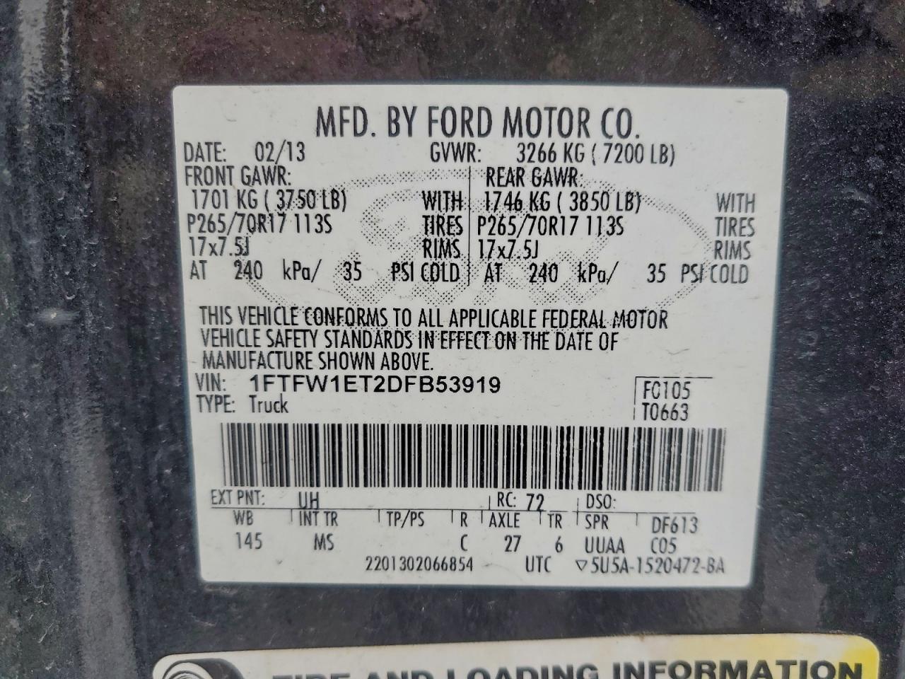 2013 FORD F-150