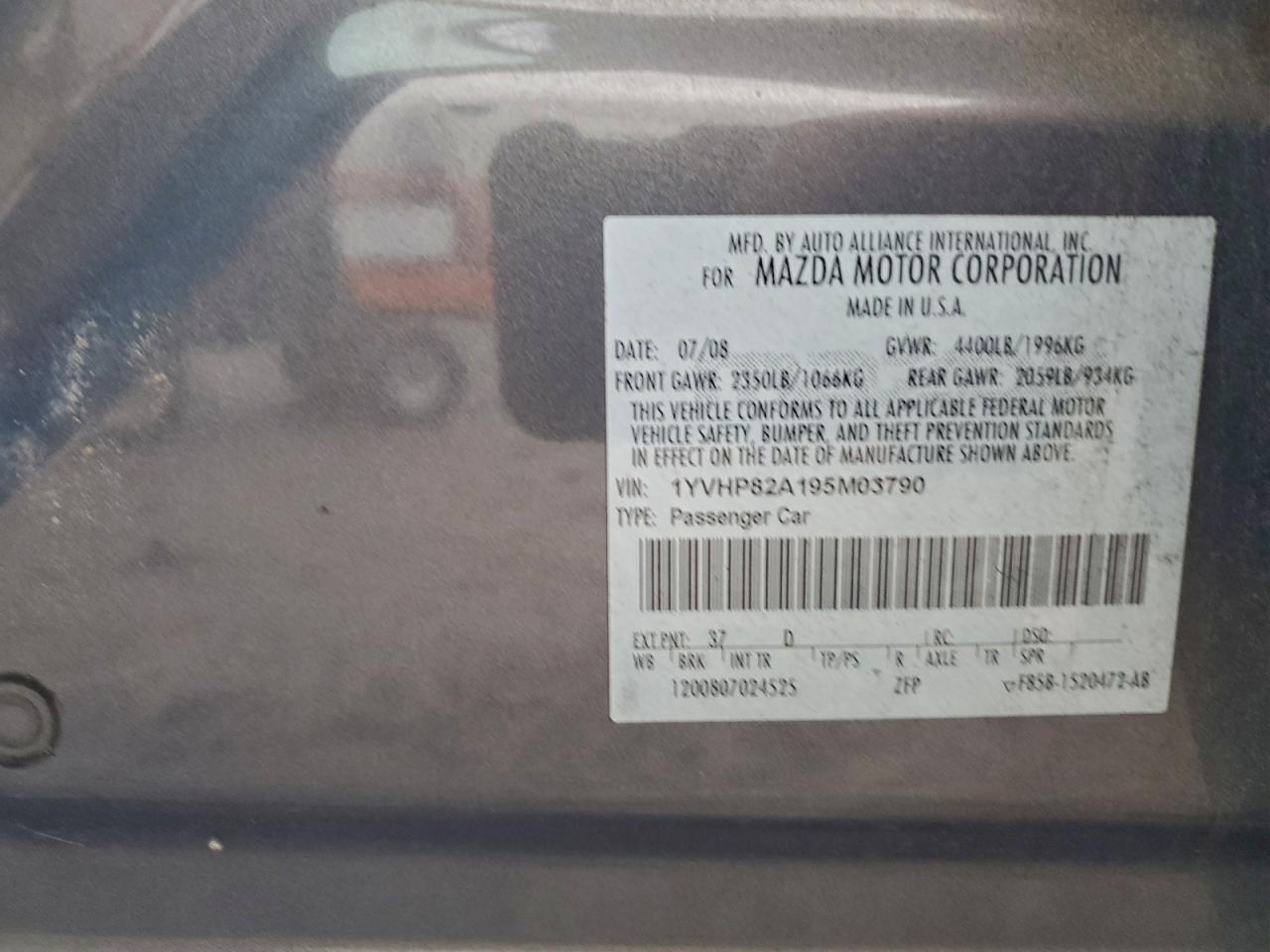 2009 MAZDA 6