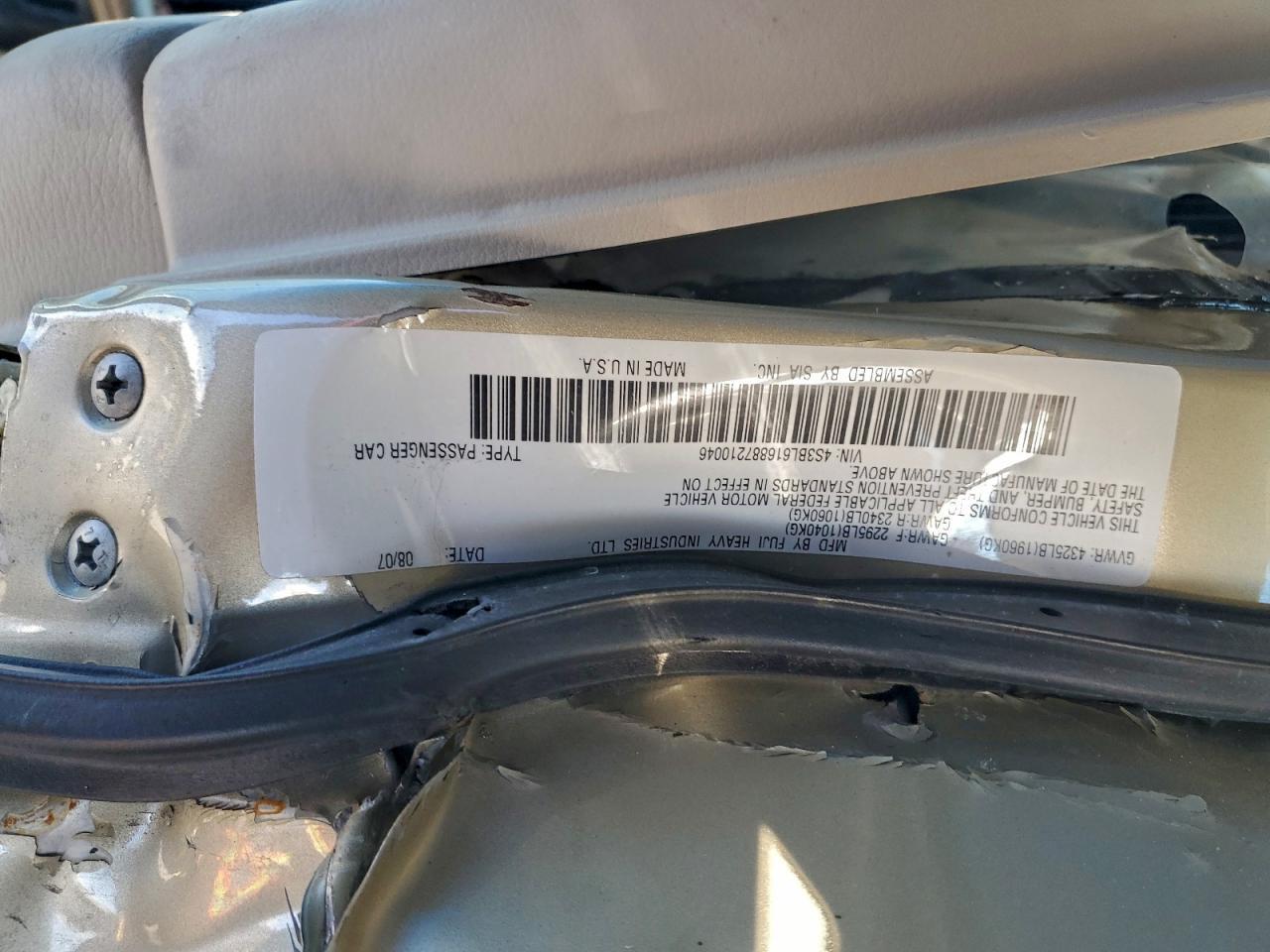 2008 SUBARU Legacy