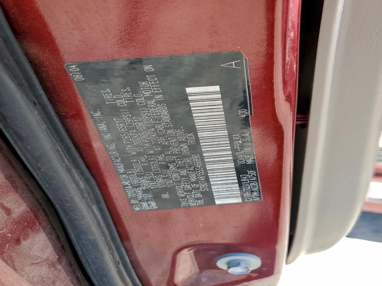2005 TOYOTA TUNDRA