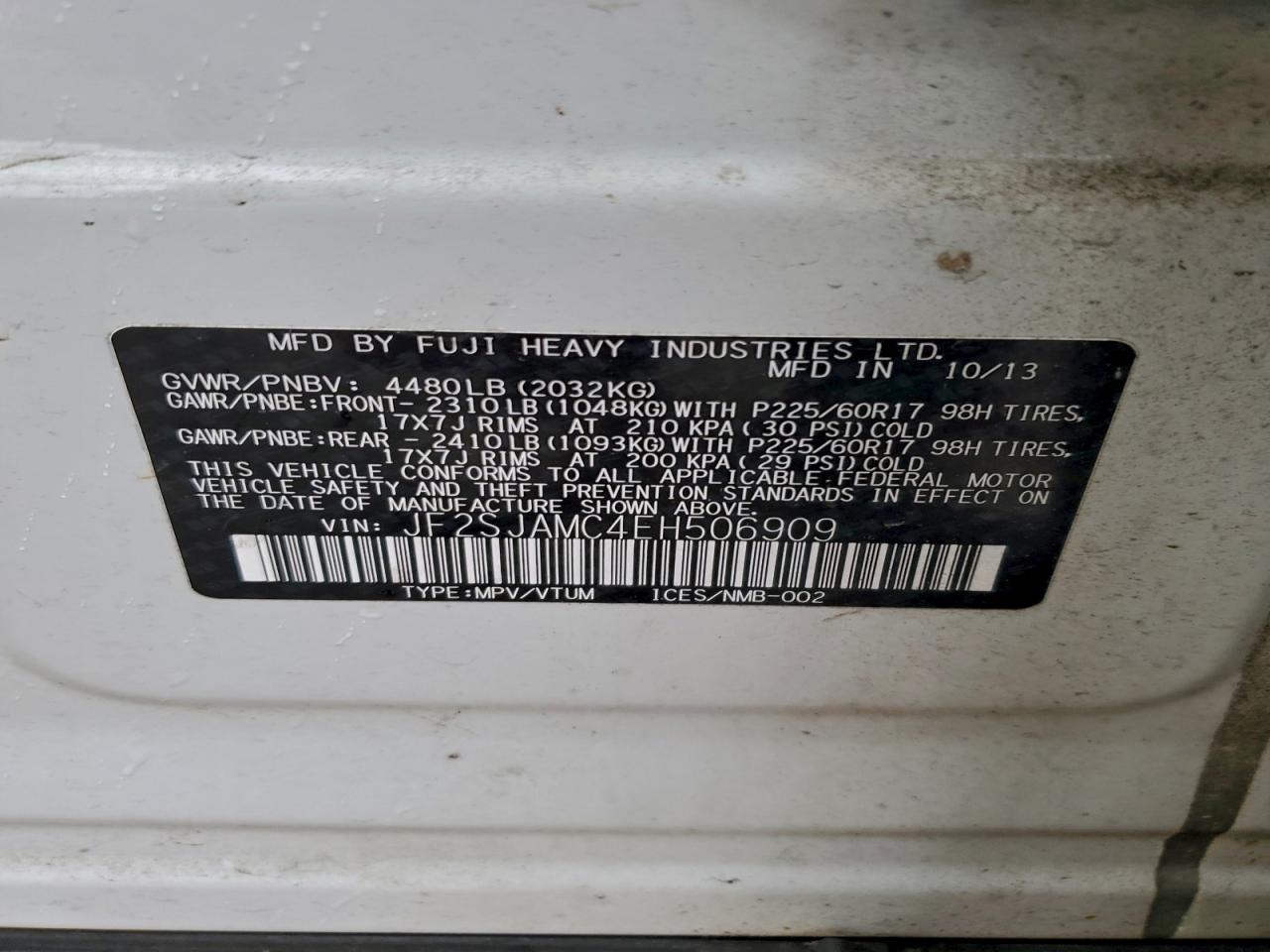 2014 SUBARU FORESTER