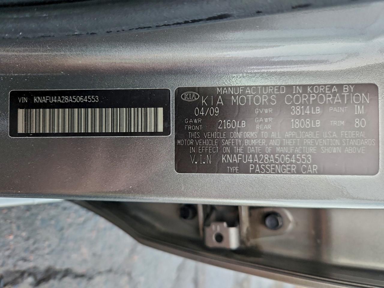 2010 KIA FORTE