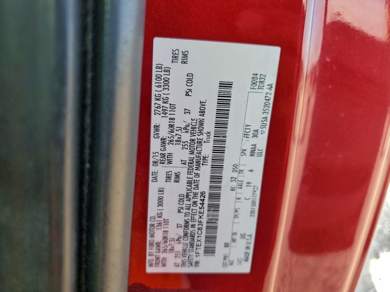 2015 FORD F-150