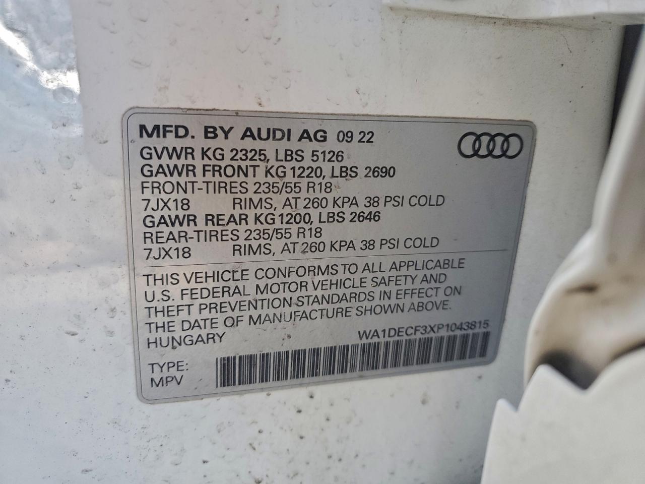 2023 AUDI Q3