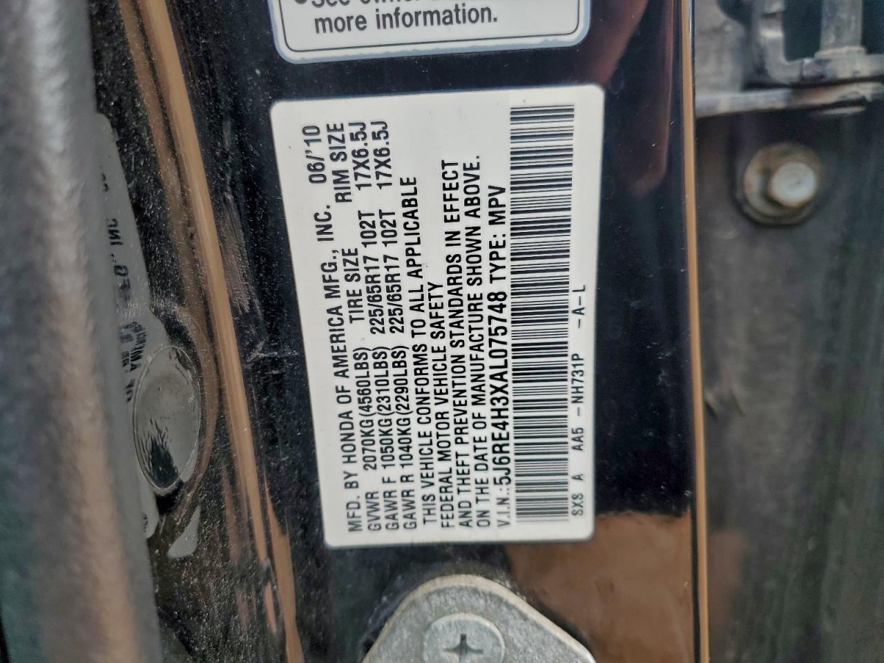 2010 HONDA CR-V