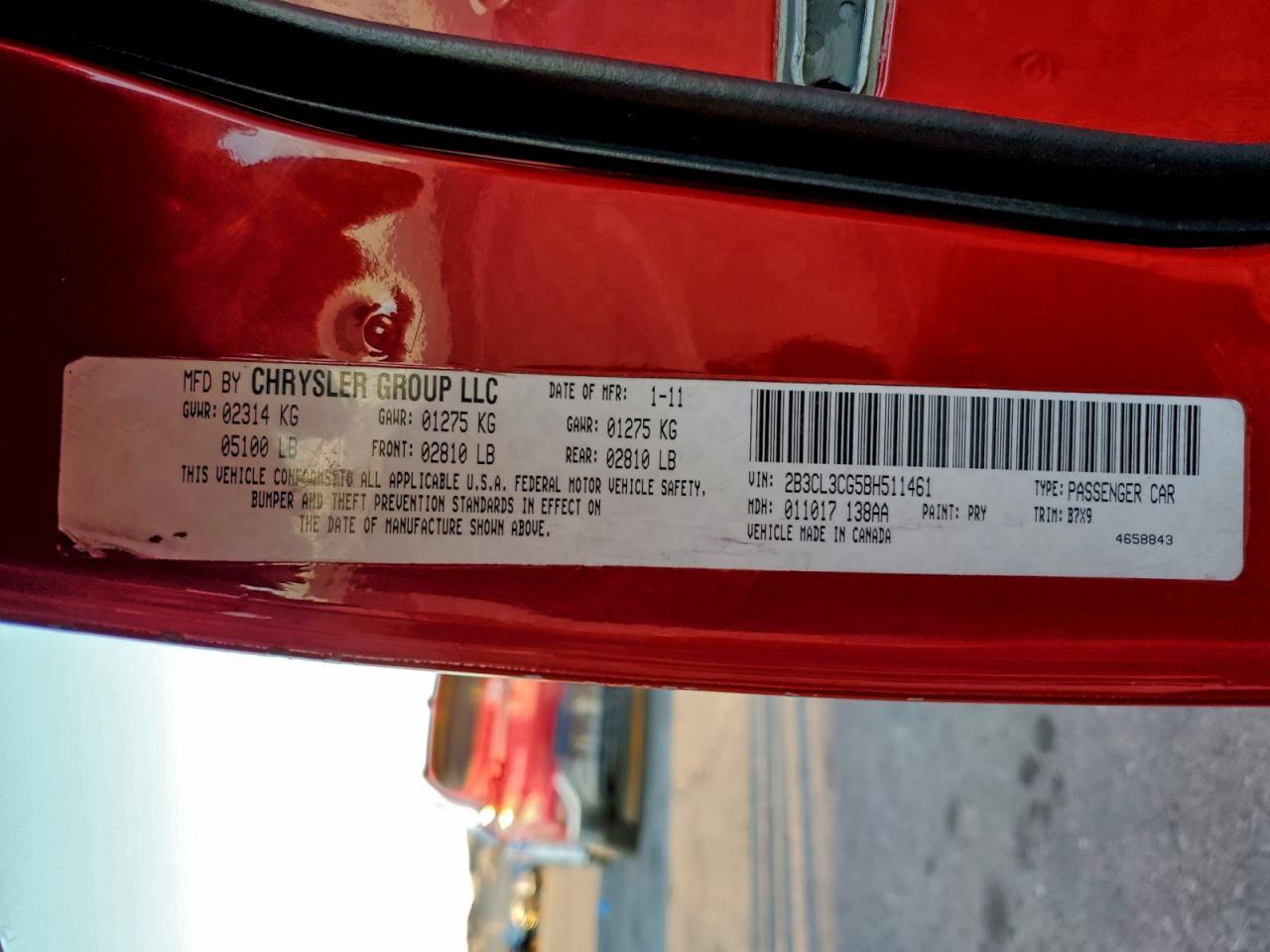 2011 DODGE CHARGER