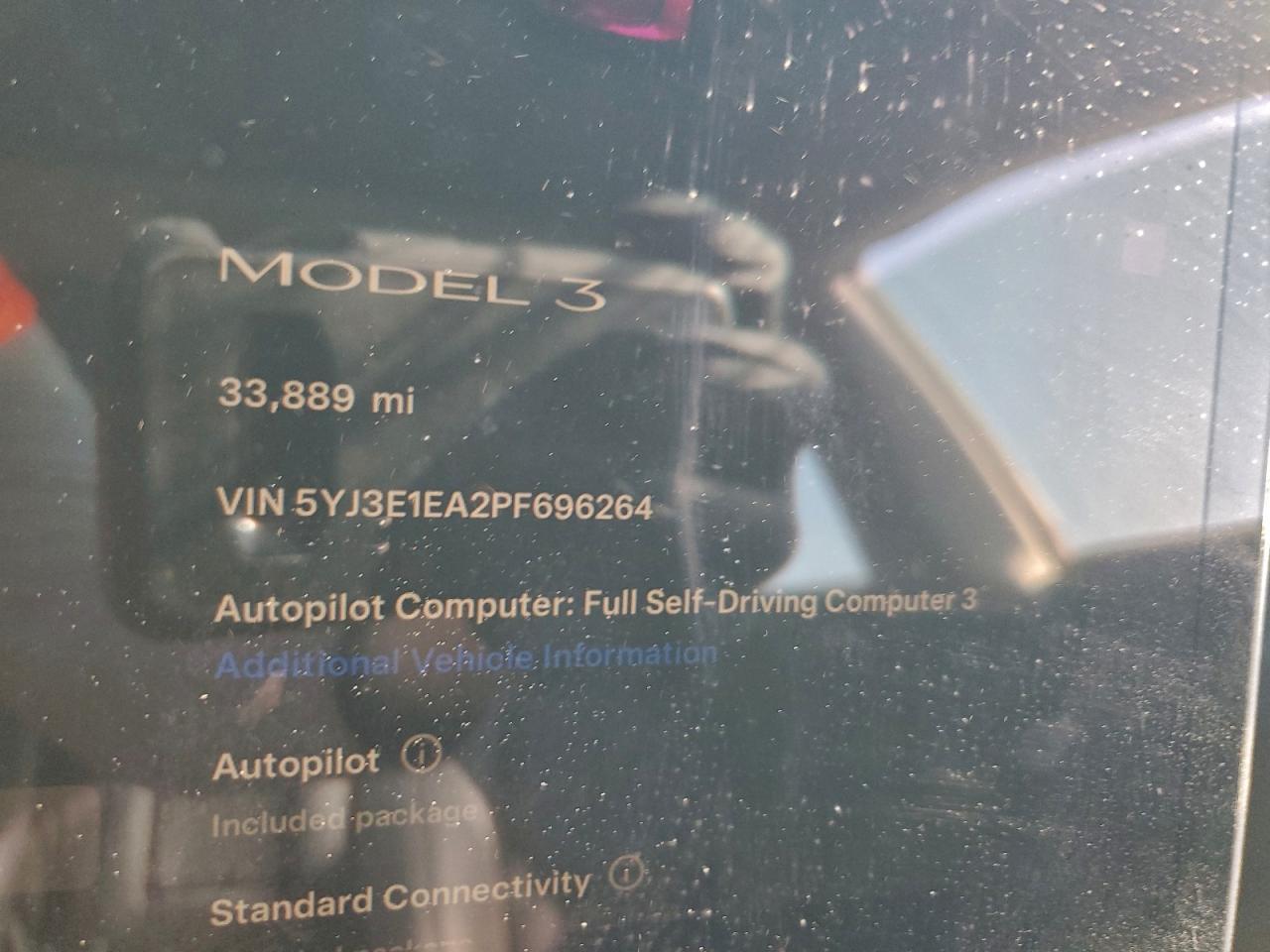 2023 TESLA MODEL 3