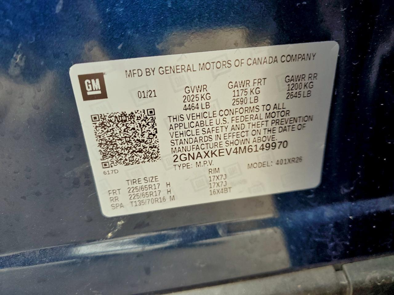 2021 CHEVROLET EQUINOX