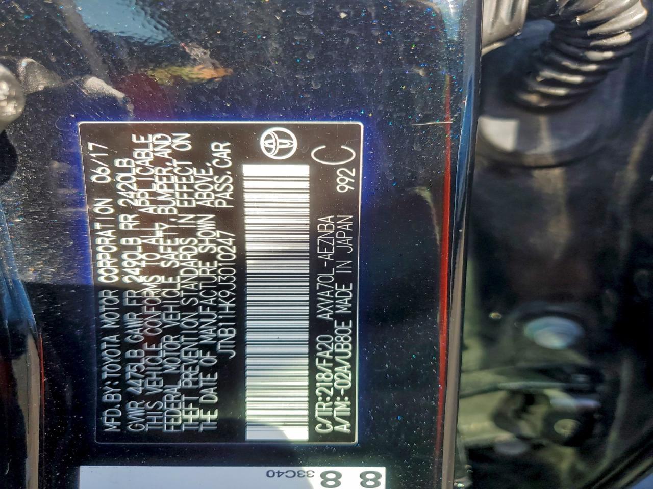 2018 TOYOTA CAMRY