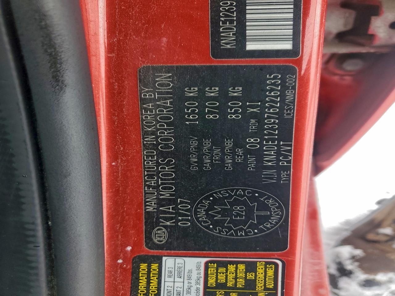 2007 KIA RIO