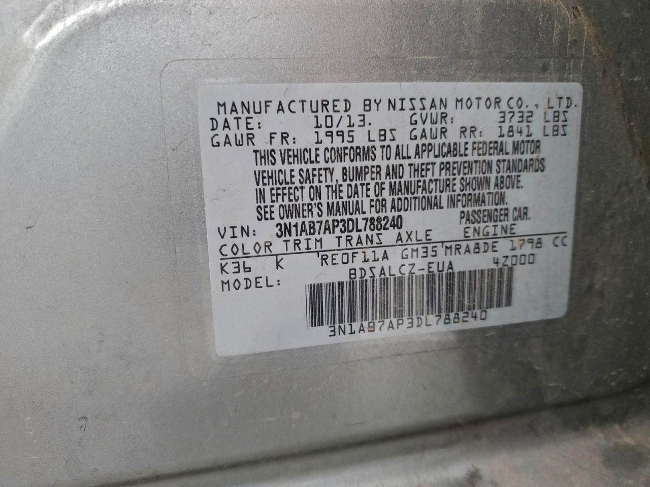2013 NISSAN SENTRA