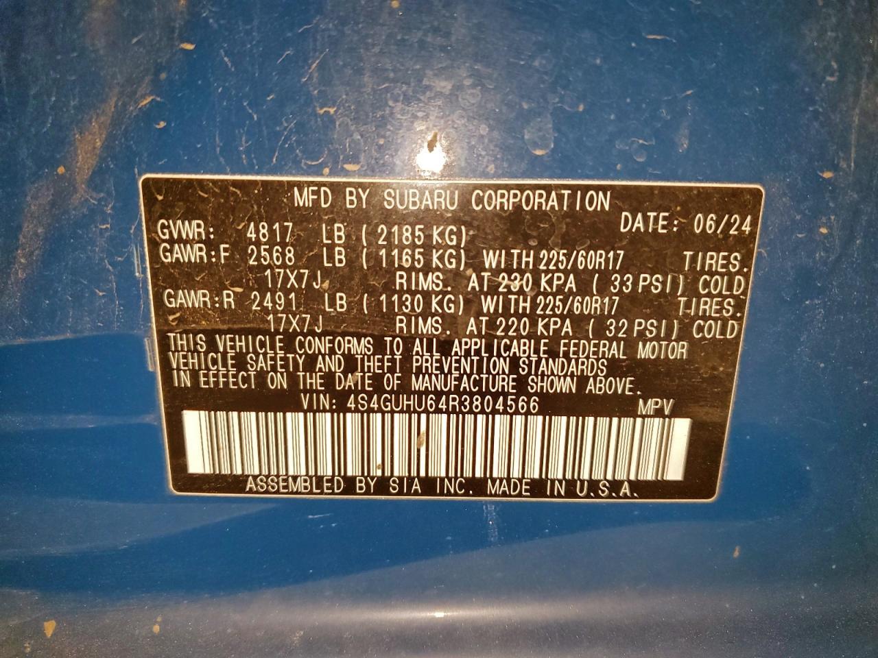 2024 SUBARU Crosstrek