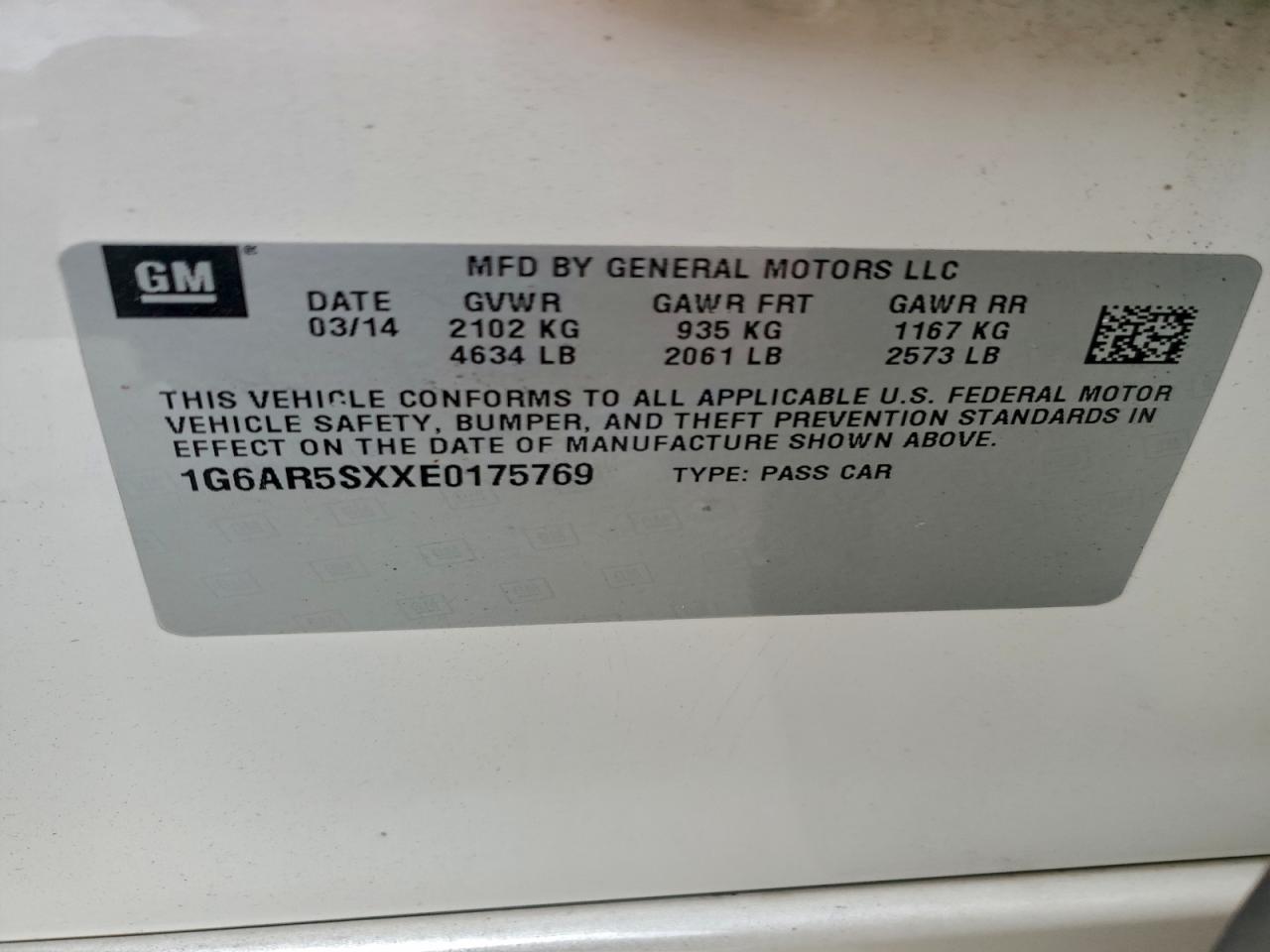 2014 CADILLAC CTS