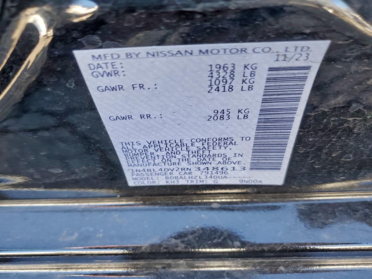 2024 NISSAN ALTIMA