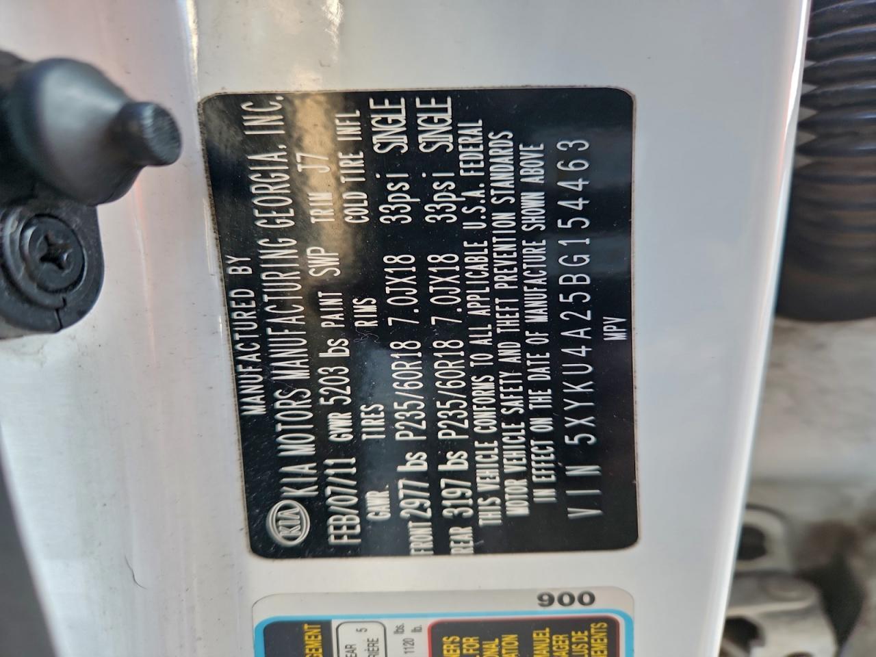 2011 KIA SORENTO