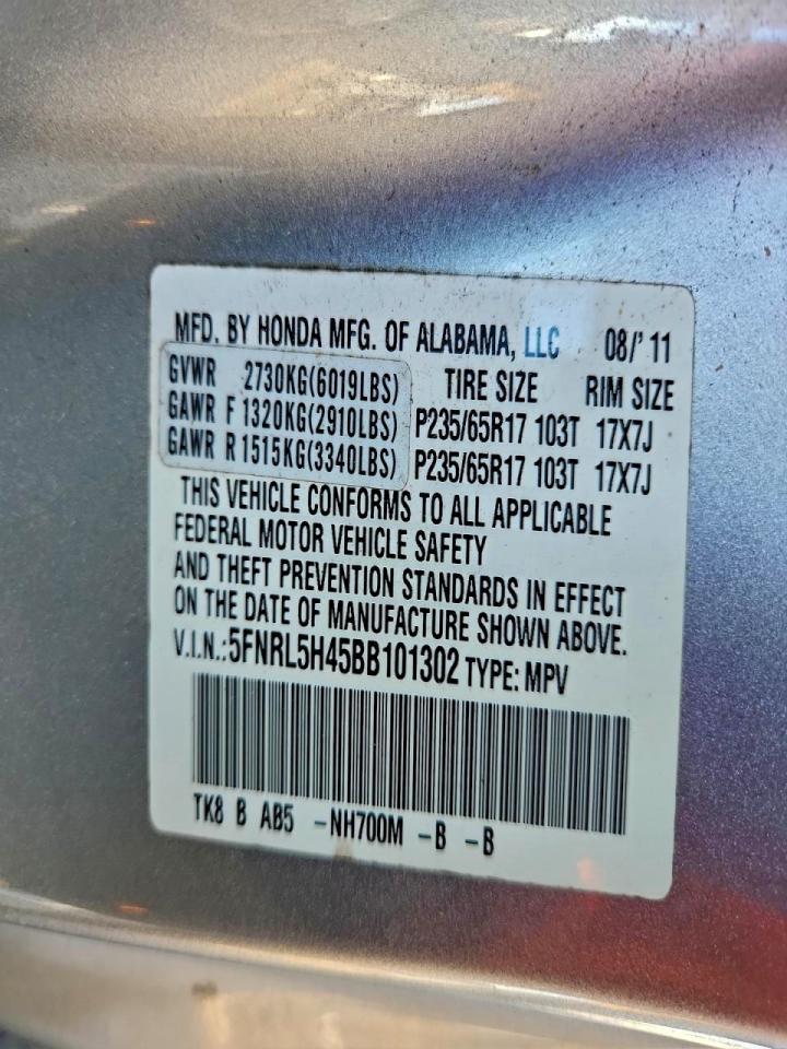 2011 HONDA ODYSSEY