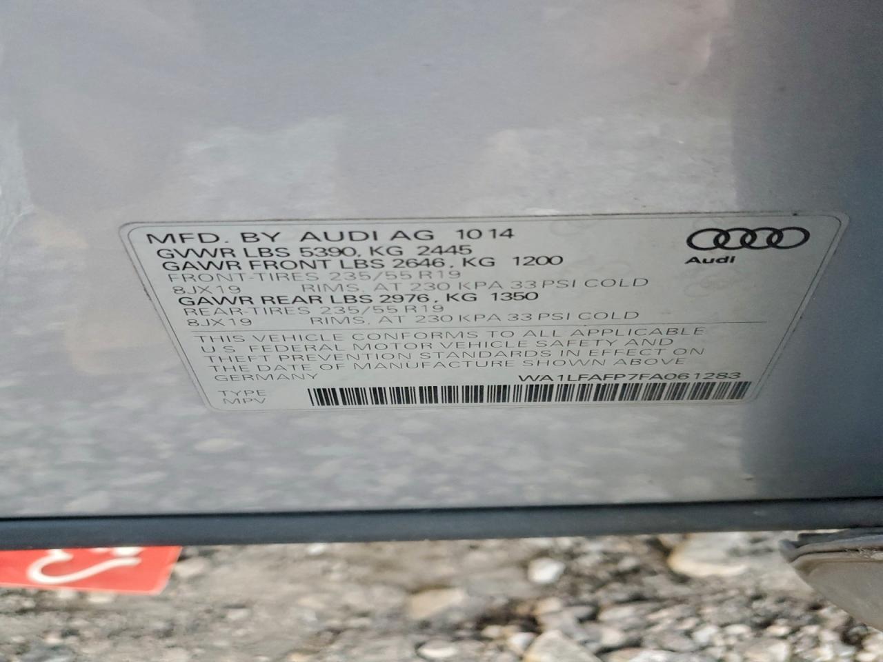 2015 AUDI Q5