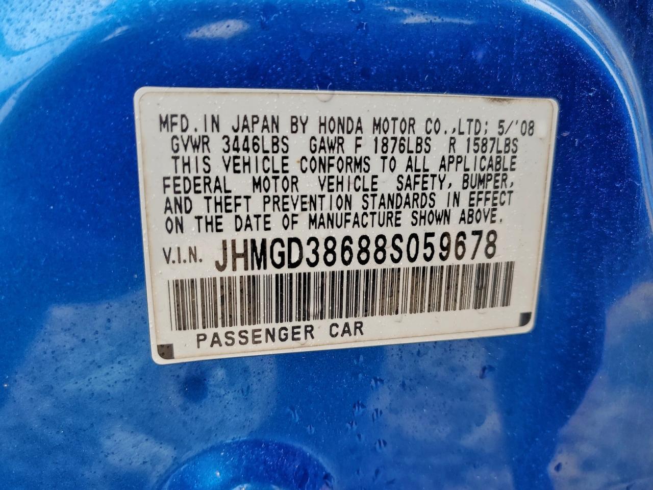 2008 HONDA FIT
