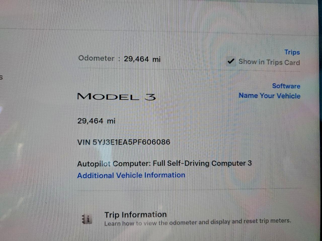 2023 TESLA MODEL 3