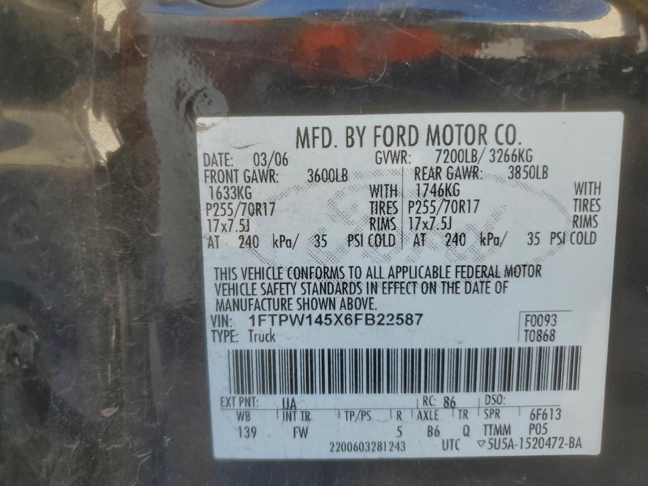2006 FORD F-150