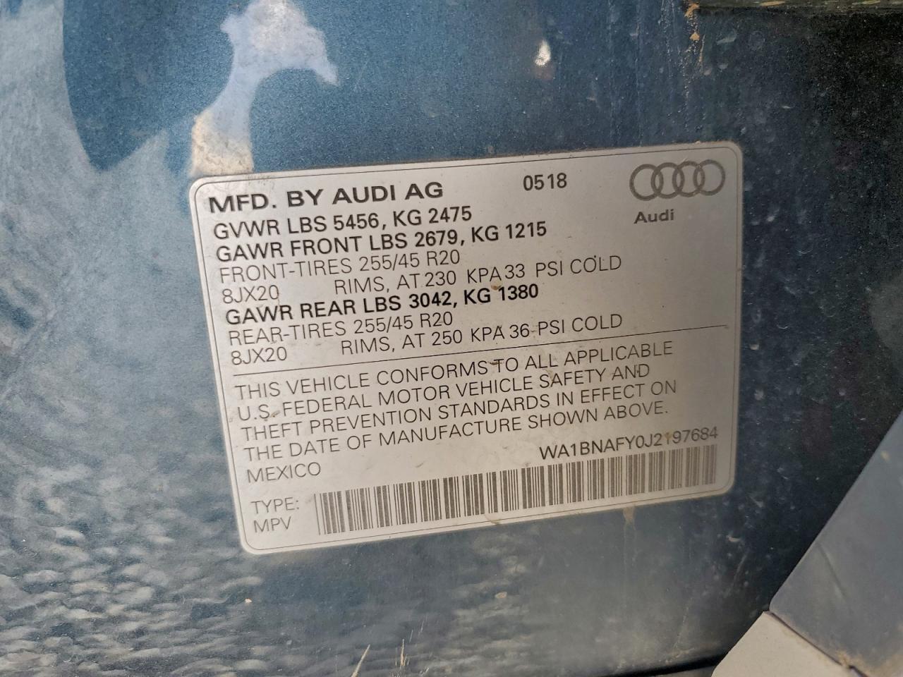 2018 AUDI Q5