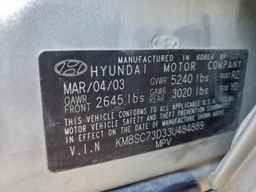 2003 HYUNDAI SANTA FE
