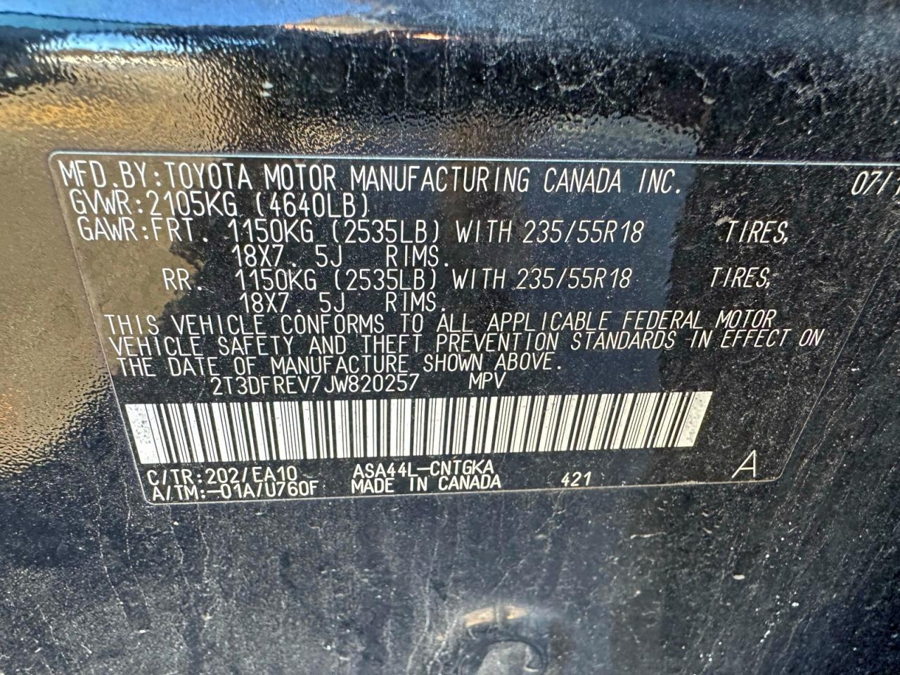2018 TOYOTA RAV4