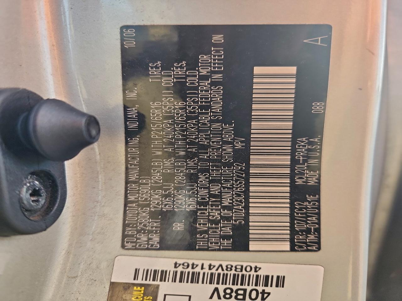 2006 TOYOTA SIENNA