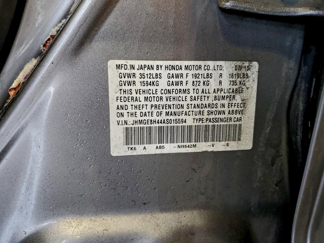 2010 HONDA FIT
