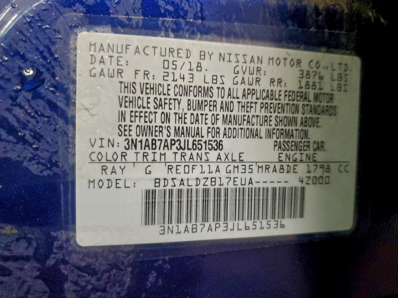 2018 NISSAN SENTRA