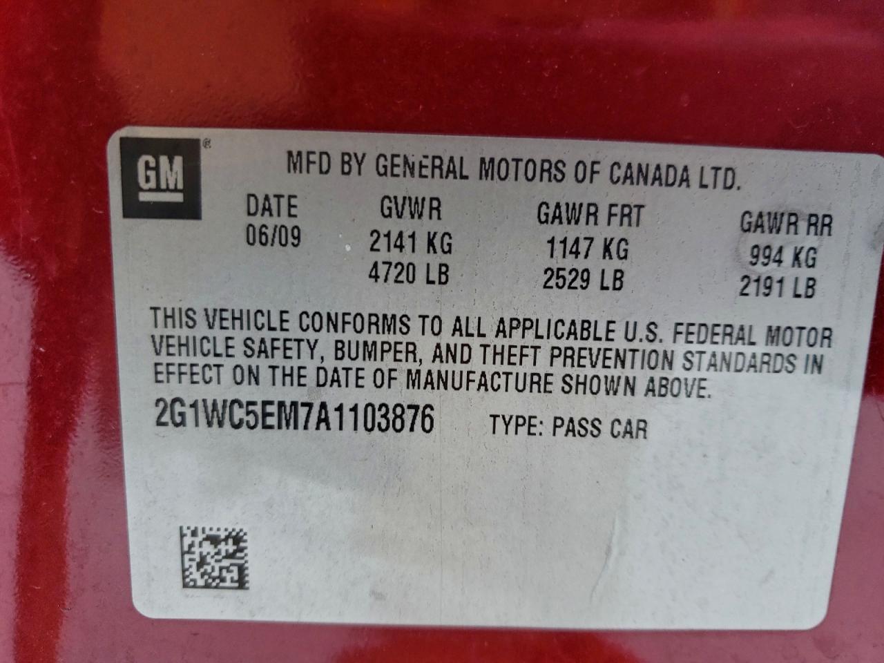 2010 CHEVROLET IMPALA
