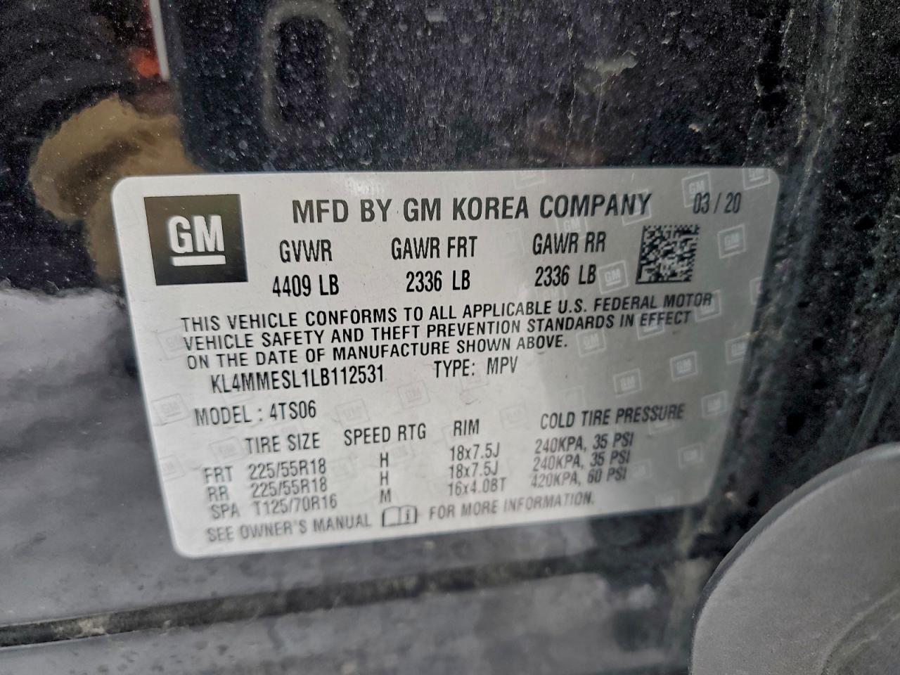 2020 BUICK Encore GX