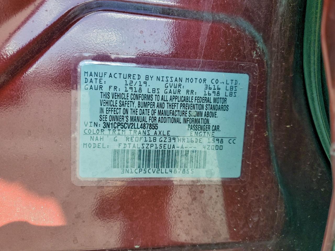 2020 NISSAN KICKS
