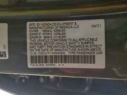 2021 HONDA ACCORD