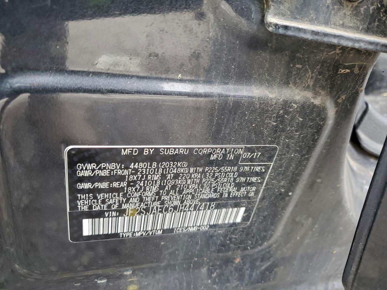 2018 SUBARU FORESTER