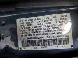 2007 HONDA ACCORD