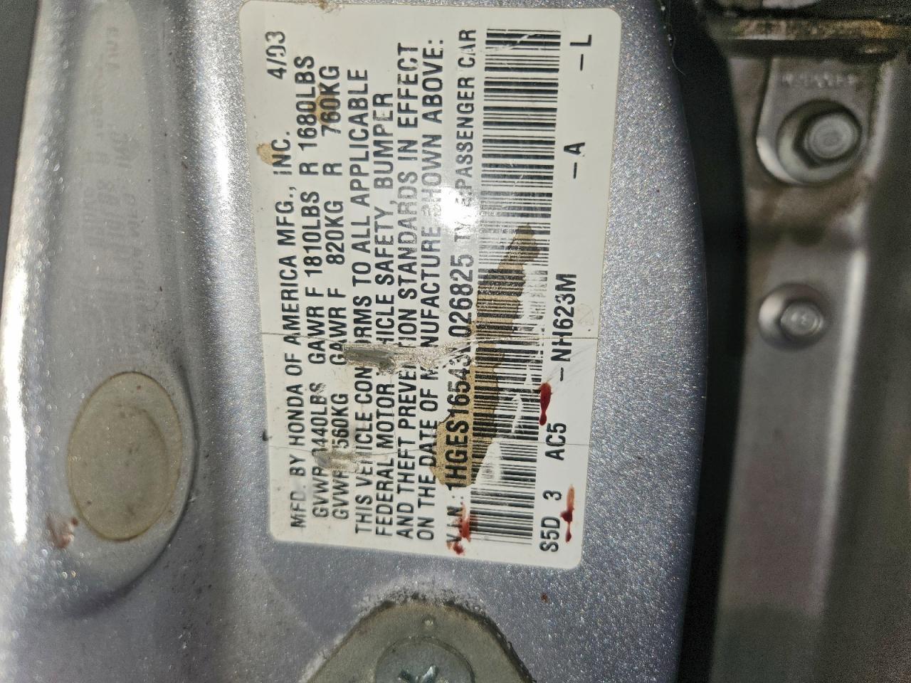2003 HONDA CIVIC
