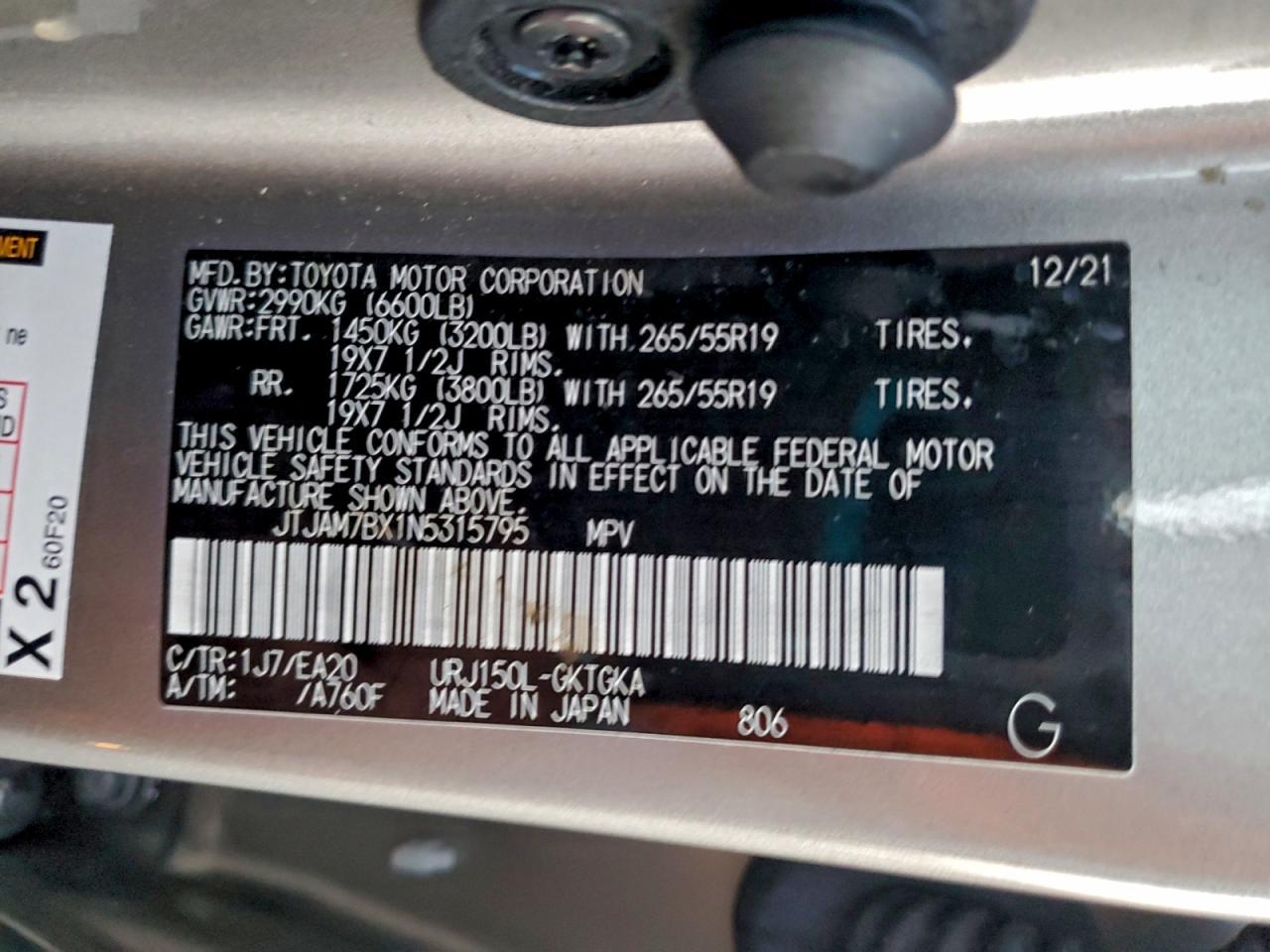 2022 LEXUS GX 460