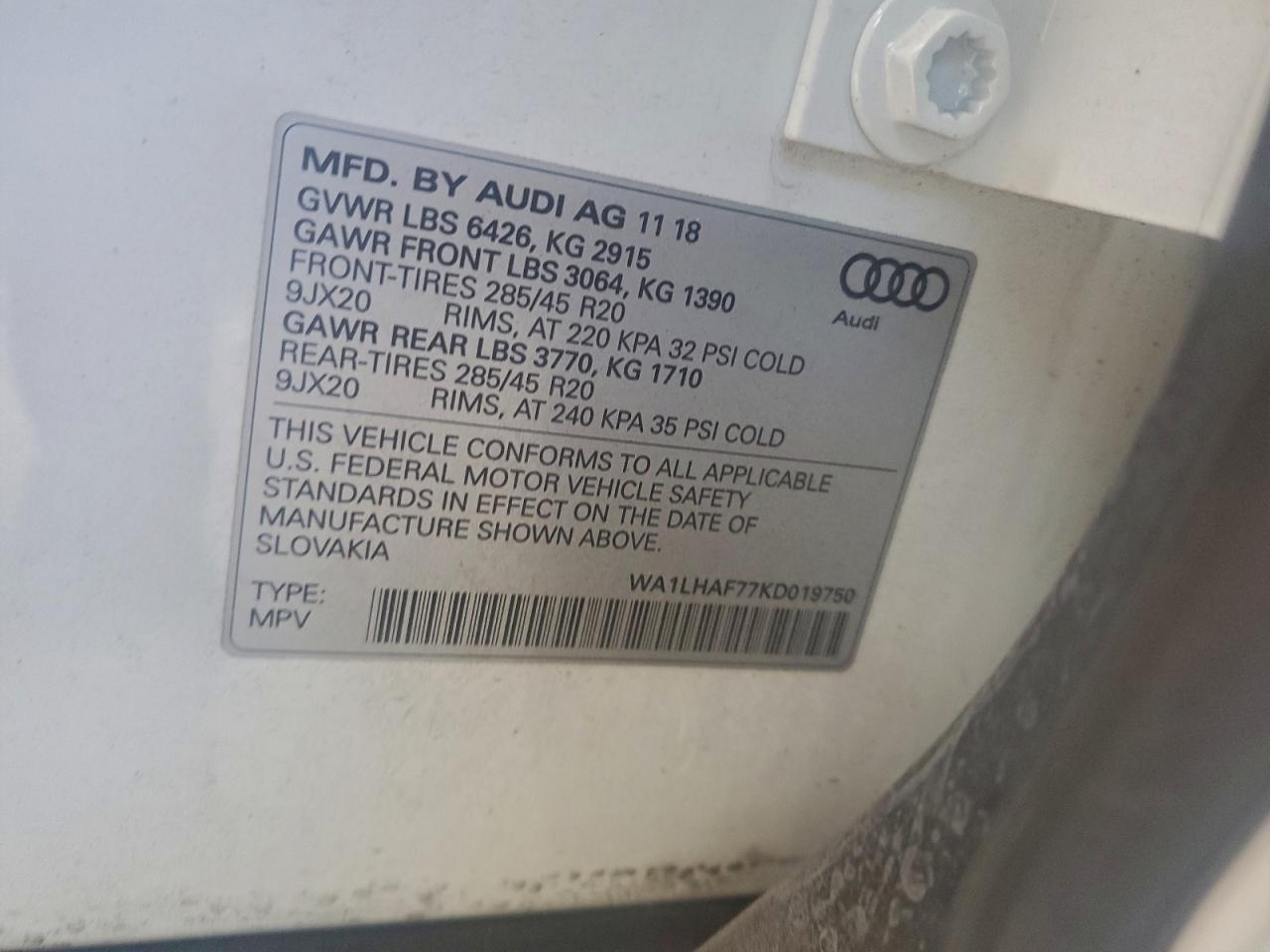 2019 AUDI Q7