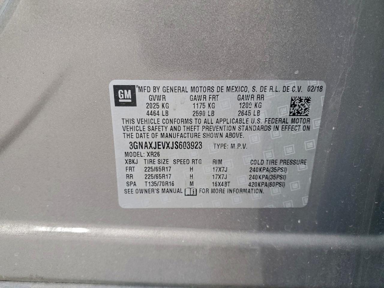 2018 CHEVROLET EQUINOX