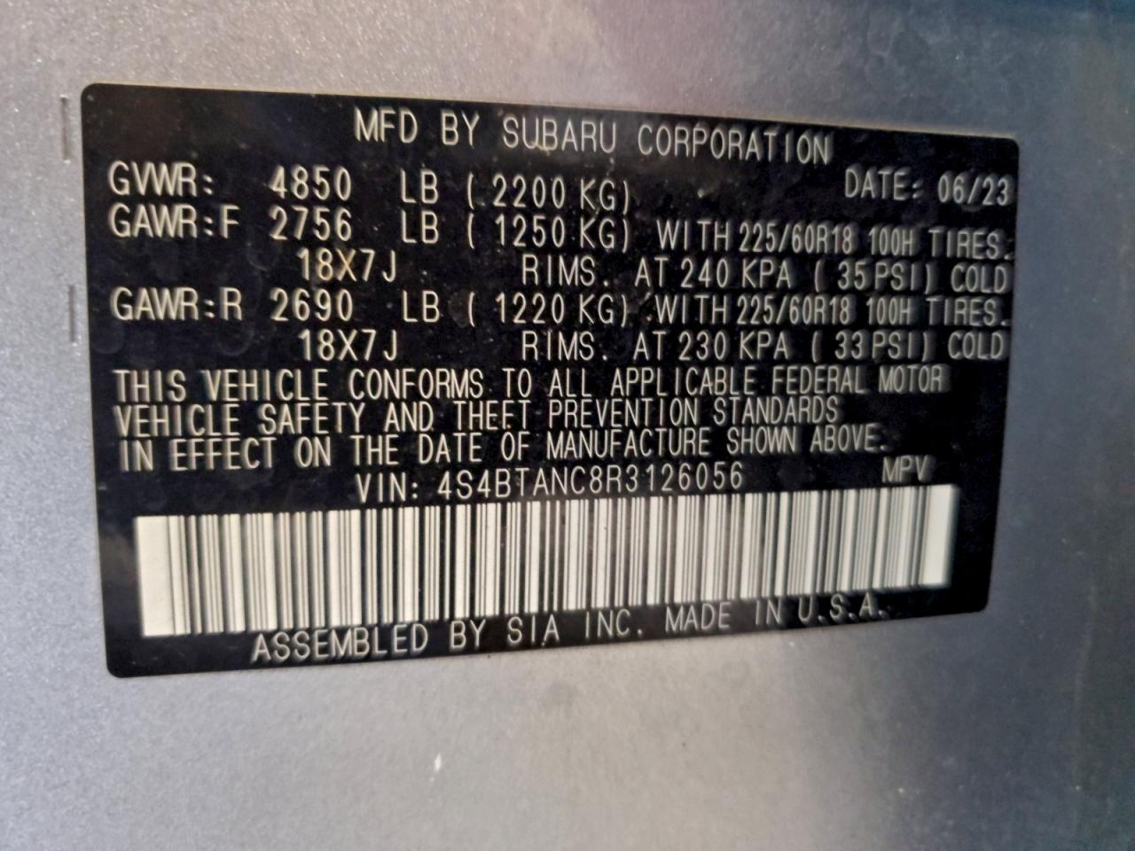 2024 SUBARU Outback