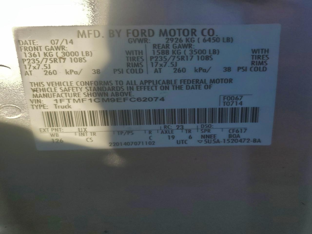2014 FORD F-150