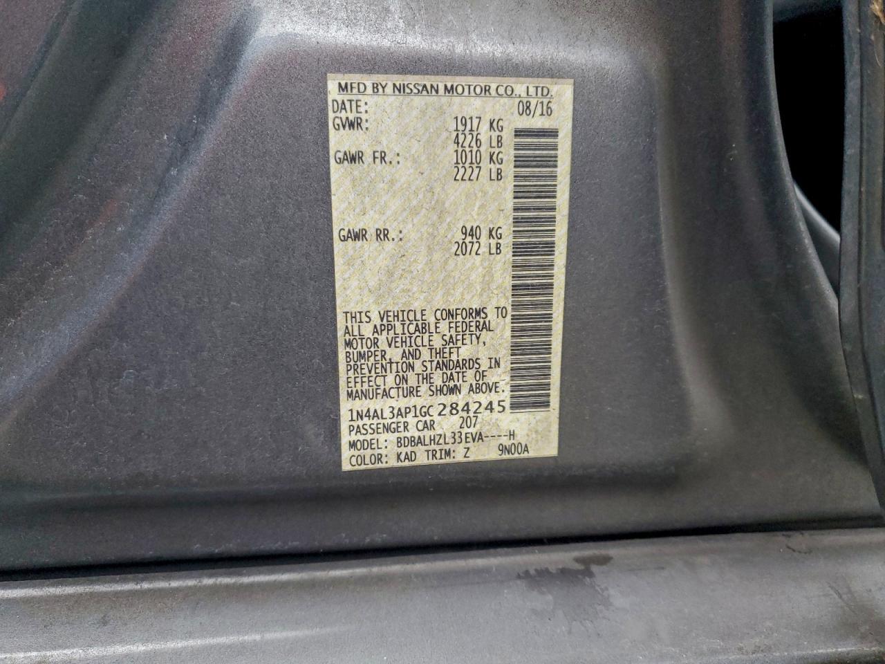 2016 NISSAN ALTIMA