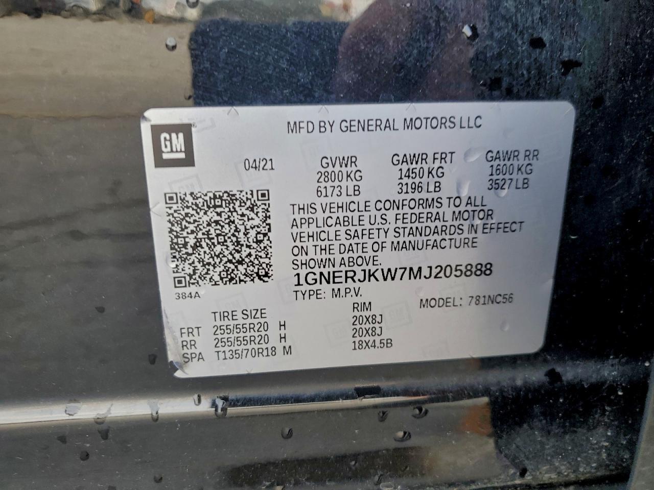 2021 CHEVROLET TRAVERSE