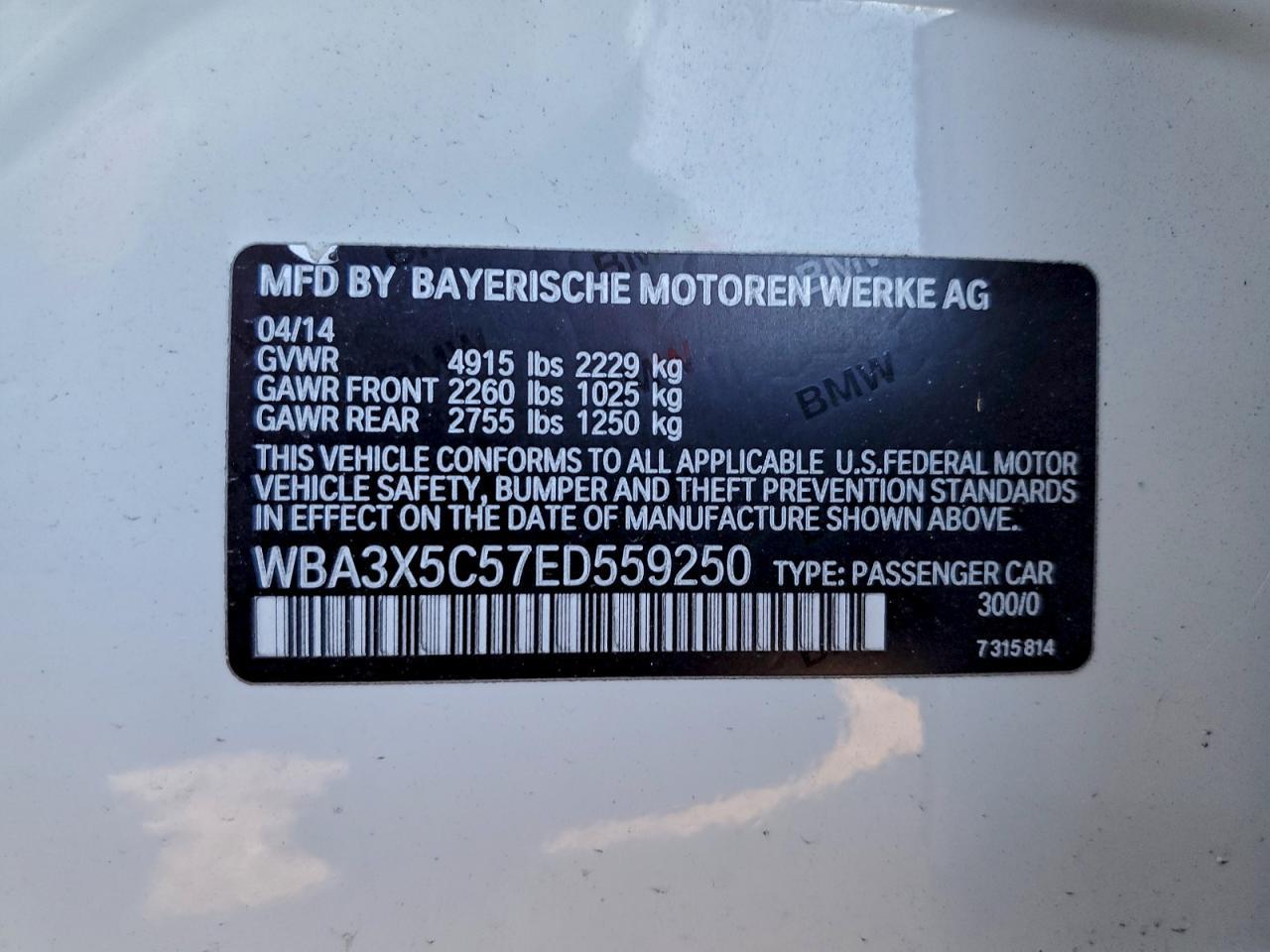 2014 BMW 3 SERIES