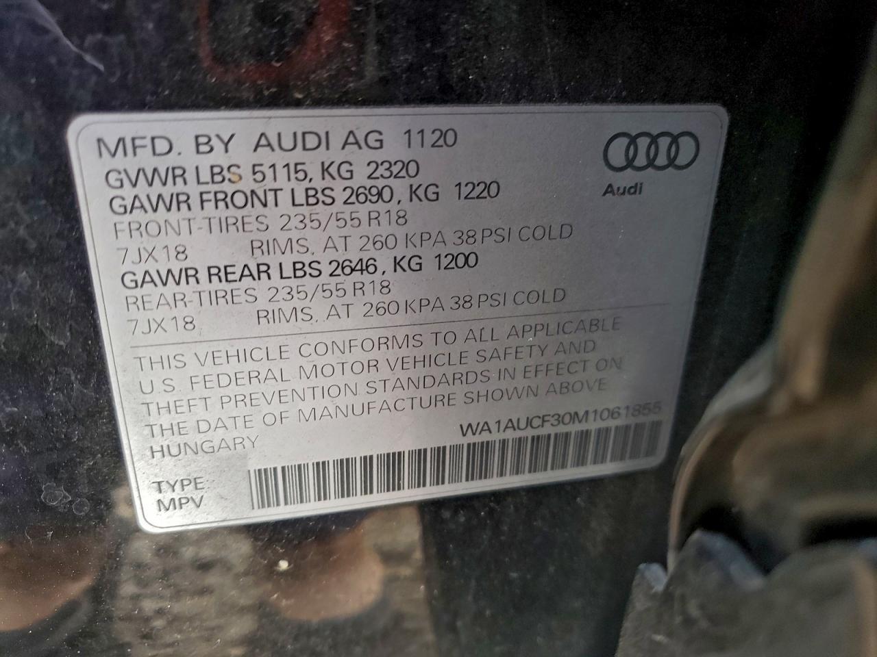 2021 AUDI Q3