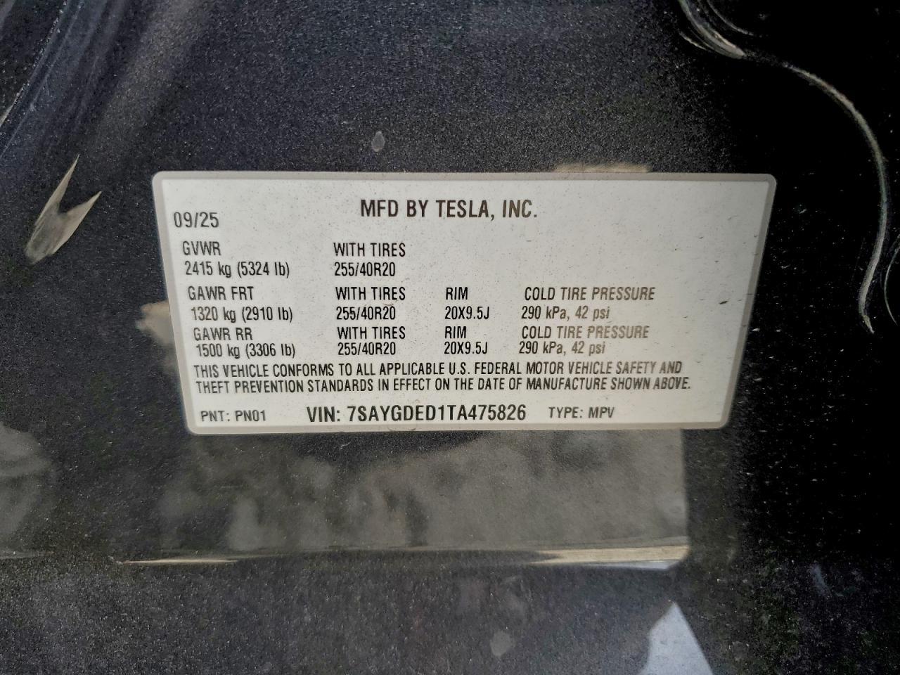 2026 TESLA MODEL Y